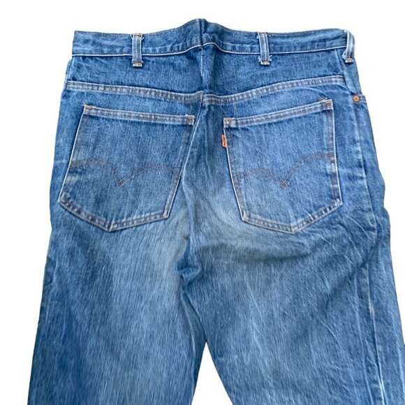 Vintage 1971 Levi's Orange Tab Talon 42 Zipper Blue - Picture 2 of 16